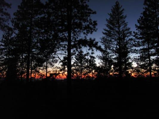 Sunset photo taken from the main deck