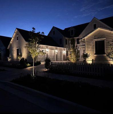 The lighting at night makes the home feel so magical! We can't get over the difference this makes!