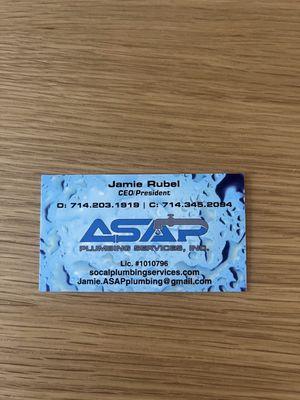 ASAP Plumbing Services
