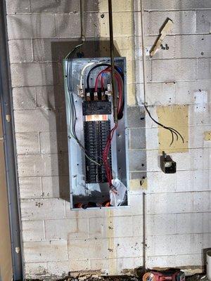 replacement of three-phase electrical box