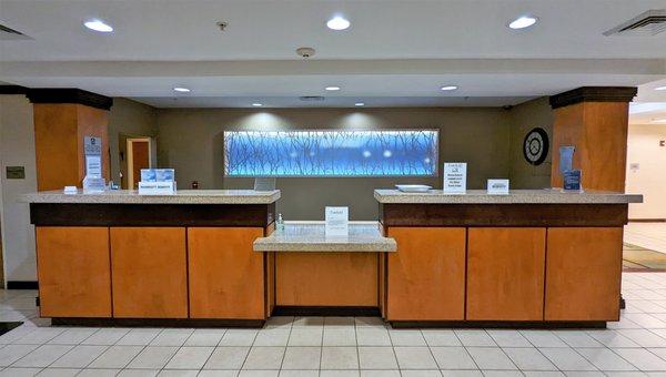 This is the Guest Services desk. Photo taken August 24, 2022.