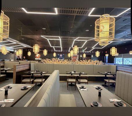 new, great fresh endless asian food.