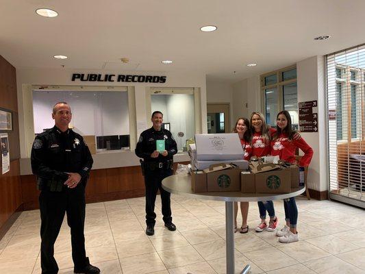 Like a good neighbor State Farm and Corina is there! My daughters and I took the Modesto Police Department breakfast this morning!
