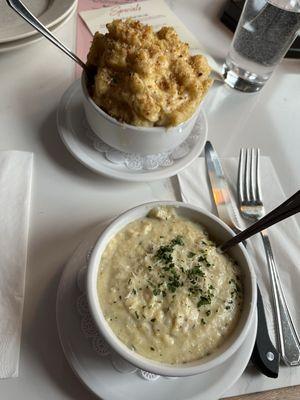 Mac n cheese and Grits