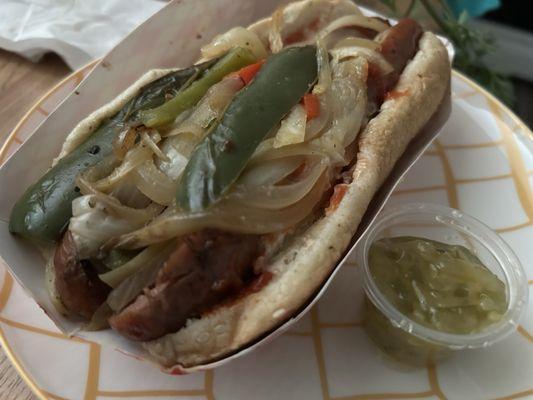 Jumbo Polish Hot Dog...delicious