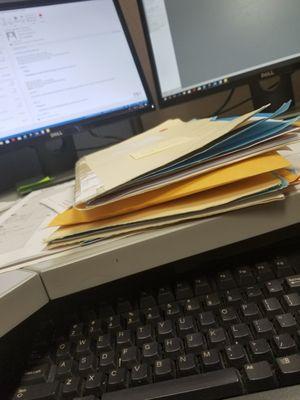 A hard days work as a bookkeeper and tax professional