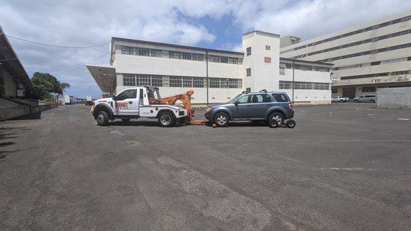 AWD SUV towed no issues.