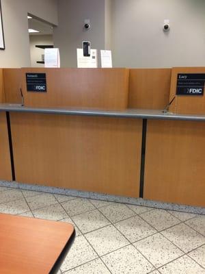 No tellers and all other bankers are on personal calls. Customer service fail.