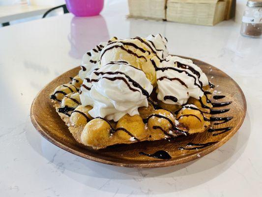 Ice cream waffle