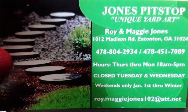 Jones Unique Yard Art