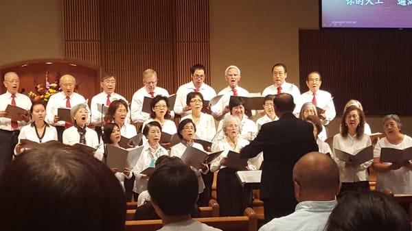 Beautiful and jubilant choir