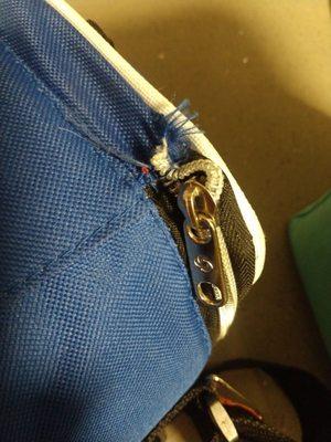 It looks like a preschooler Stitched this back together