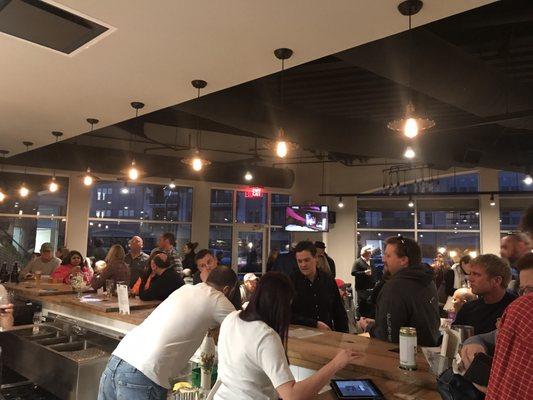 A full house during their soft opening! This place is going to be great!