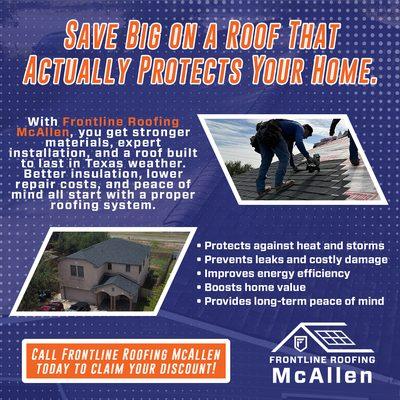 Visit Frontline McAllen Today For a Free Quote https://frontline-roofs.com/locations/mcallen/