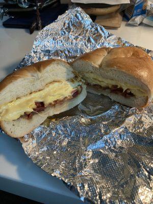 BEC on a plain bagel