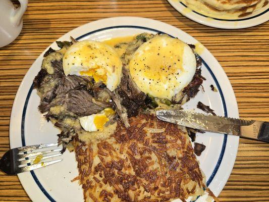Spicy Poblano Eggs Benedict