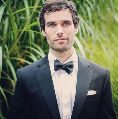 Wedding Tuxedos are my favorite. Marc trusted me the wide gros grain lapel.