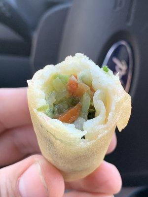 Inside of spring roll