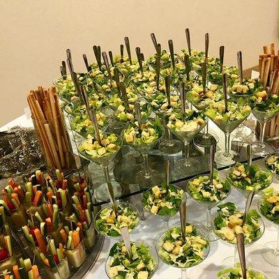 Caesar Salad Martini. #kosherfood #kosherpareve #kosher #koshercaterers #salads #dallasfoodies