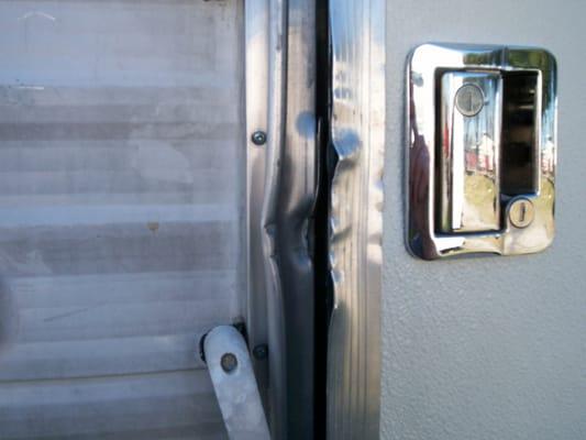 Broken into door. Yay, now I feel safe!