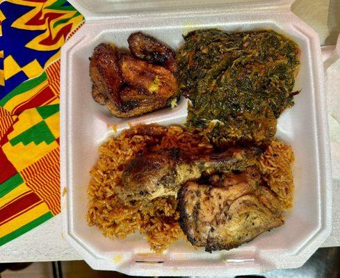 I bought the Taste of Ghana with Jerk and Egusi!