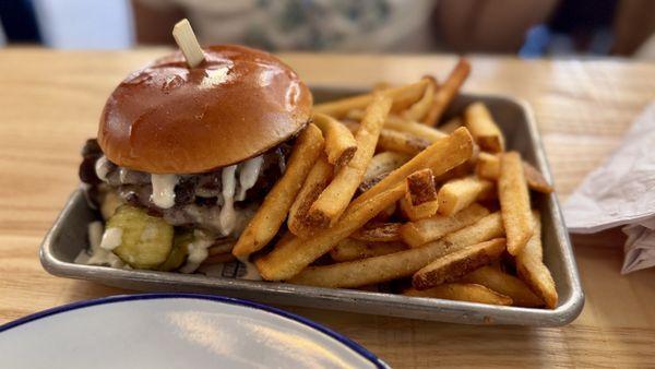 Mushroom Smash Burger