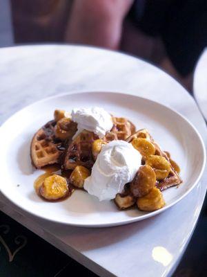 Bananas Fosters Waffles