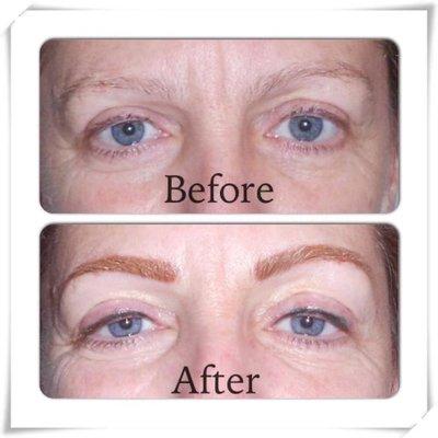 Permanent Eyebrows And Fashion Color Eyelash Enhancement. Cosmetic Ink Boutique.