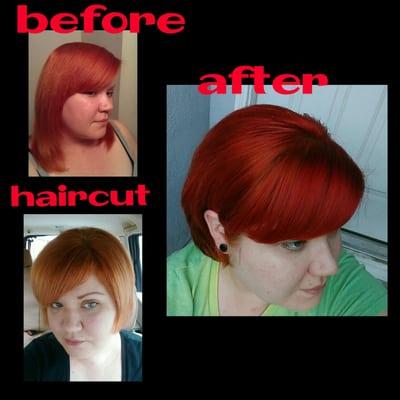 This is what Tori did today, she saved my hair and it's back on track to being healthy again. :)
