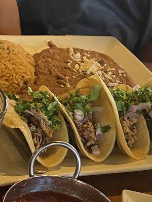 This is the duck tacos, not bad if you like duck. Again under