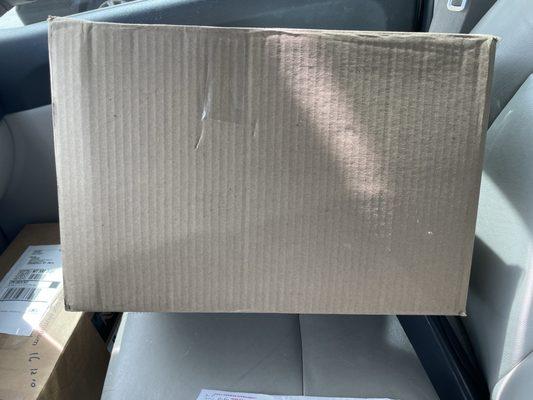 Box for UPS that cvs told me they couldn't add to the other boxes.