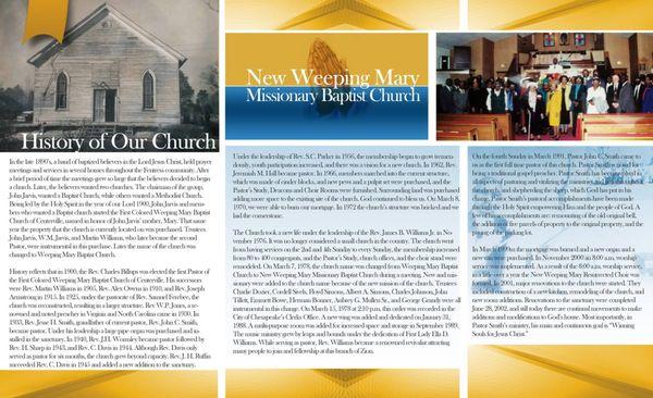 Missionary Baptist Church Brochure