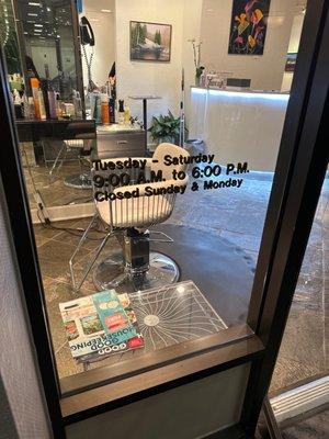 Tues-Sat 9-6pm Closed Sunday & Monday