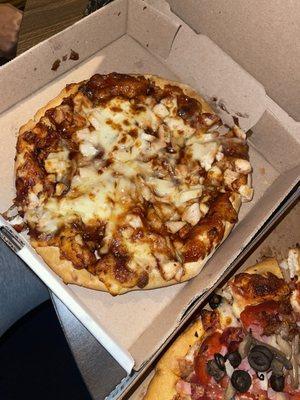 BBQ Chicken Pizza.