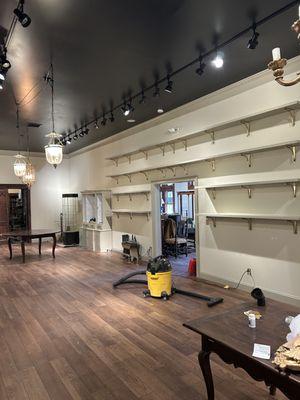 Remodel of the Gilded Ages gift shop.
