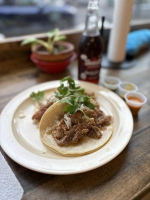 Carnitas - pulled pork shoulder tacos