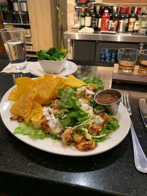 Shrimp tacos sans the tortilla