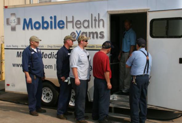 Mobile occupational health screenings