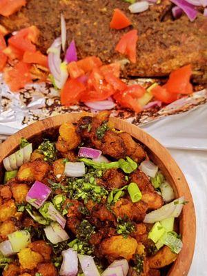 Fried Plantains and bake fish
