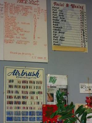 Price list as of Aug. 26, 2011