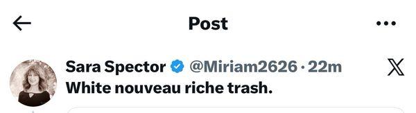 Sara's commentary on X