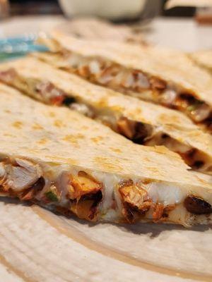 Chicken Quesadilla time, woot, woot.