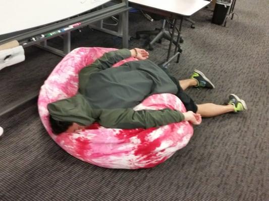 Just another day at work. Poor guy.