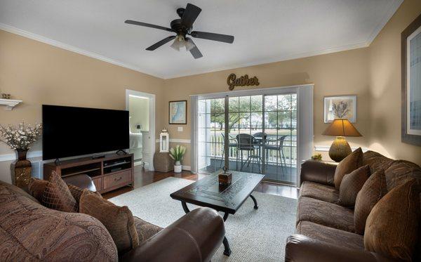 1BR Unit 104 living room