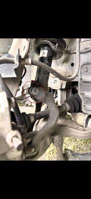 other side of snapped bolt