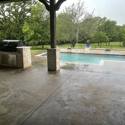 Pool area, most recent photos with algae.