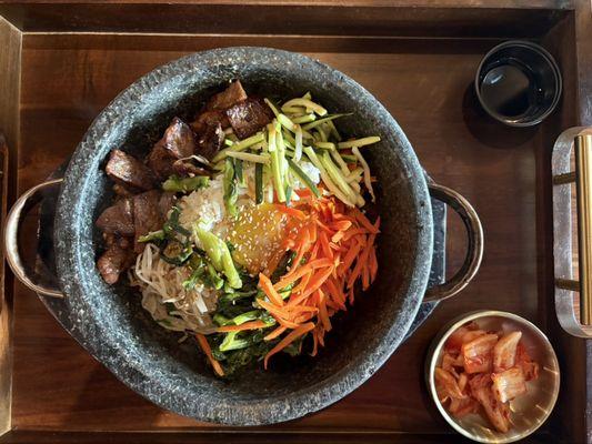 Sizzling short rib Bibimbap