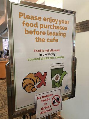 Saturday, June 22, 2019: sign at library entrance.