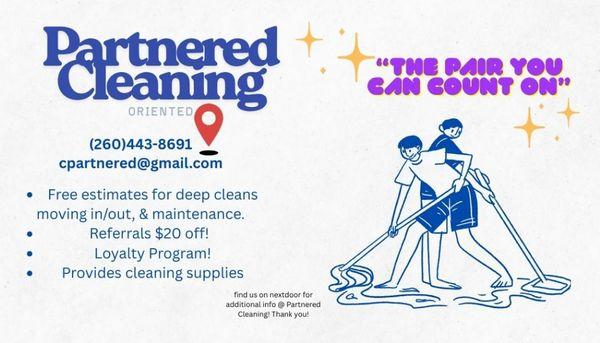 Partnered Cleaning Oriented