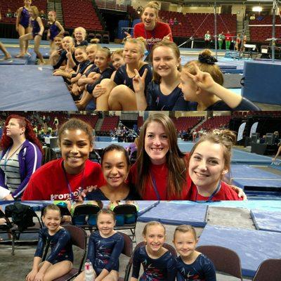Gymnastics meets are a blast!